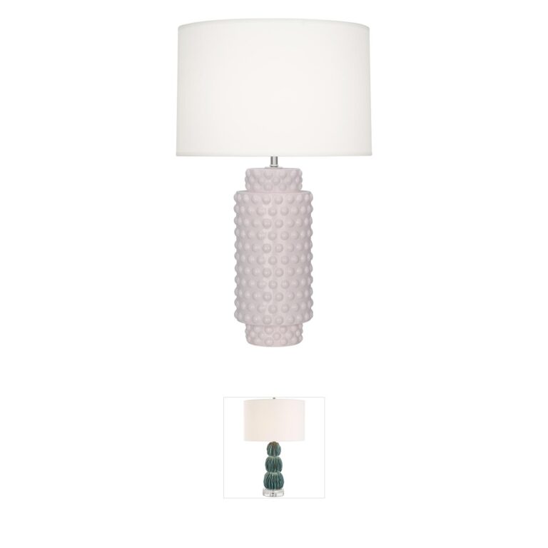 Robert Abbey Dolly Rose Water Glazed Ceramic Table Lamp