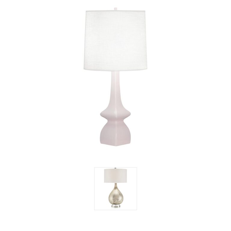 Robert Abbey Jasmine Rose Water Glazed Ceramic Table Lamp