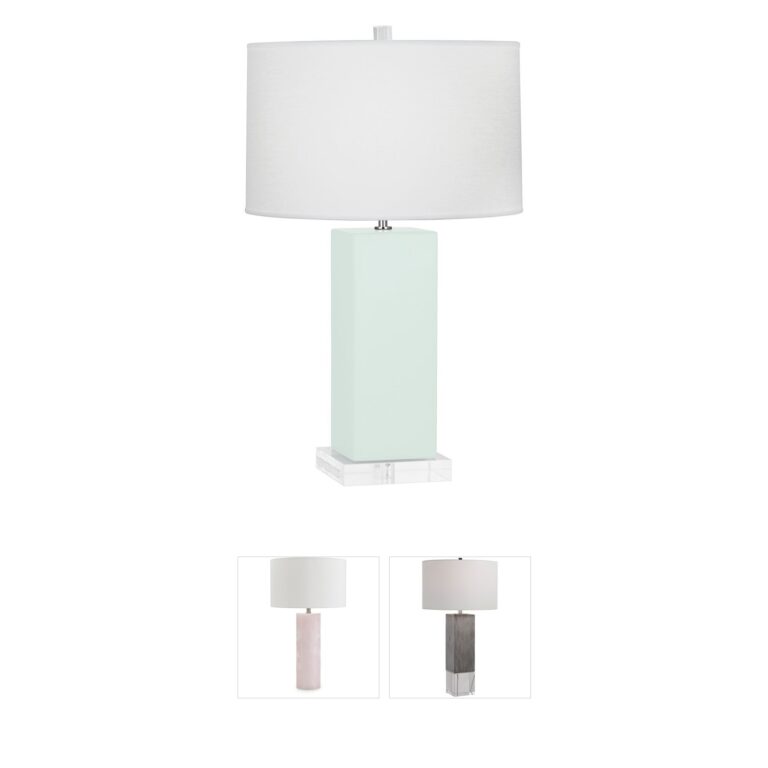 Robert Abbey Harvey Ceramic Table Lamp - Mint