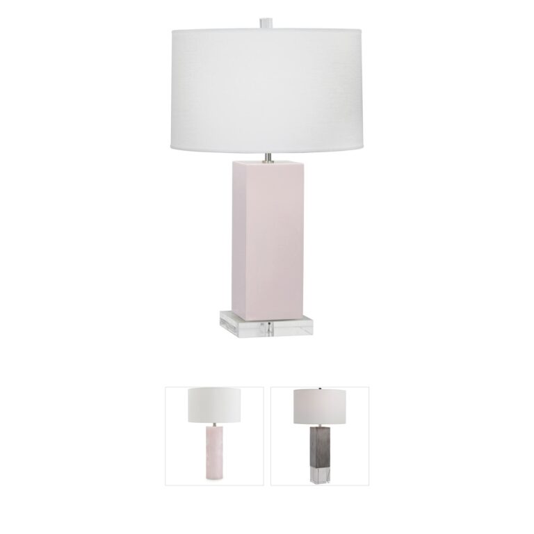 Robert Abbey Harvey Rose Water Glazed Ceramic Table Lamp