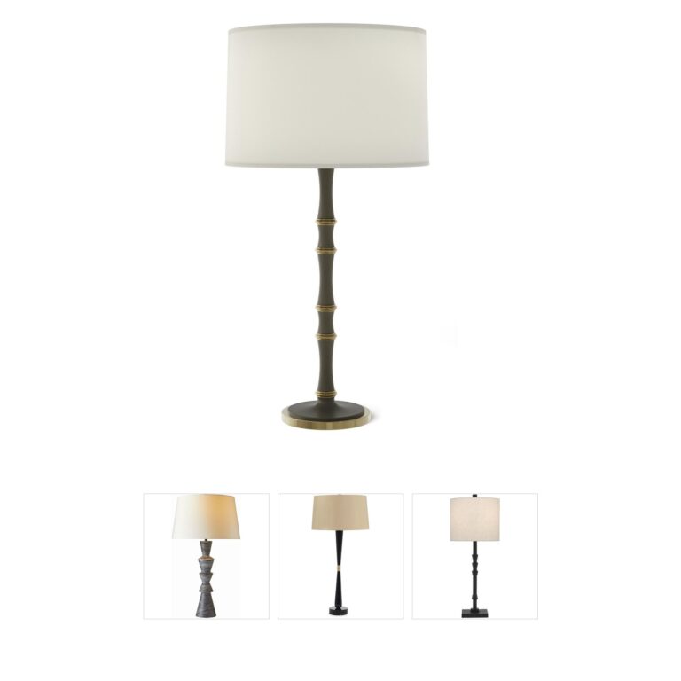 Robert Abbey Kane Matte Smokey Taupe Table Lamp
