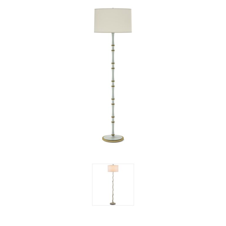 Robert Abbey Kane Candlestick Floor Lamp with Fondine Shade