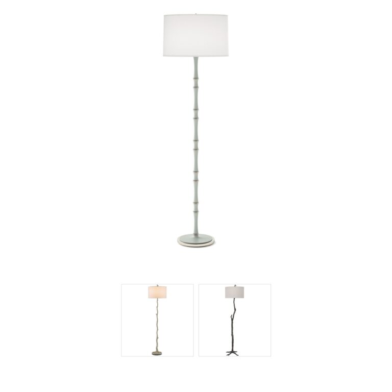 Robert Abbey Kane Celadon Candlestick Floor Lamp