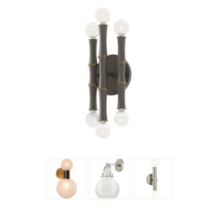 Robert Abbey Kane 6-Light Metal Wall Sconce