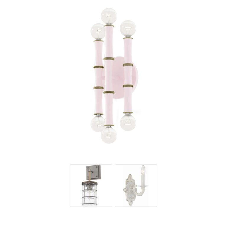 Robert Abbey Kane 6-Light Rose Water and Modern Brass Wall Sconce