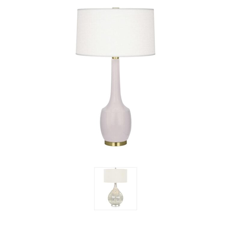 Robert Abbey Delilah Ceramic Table Lamp - Rose Water