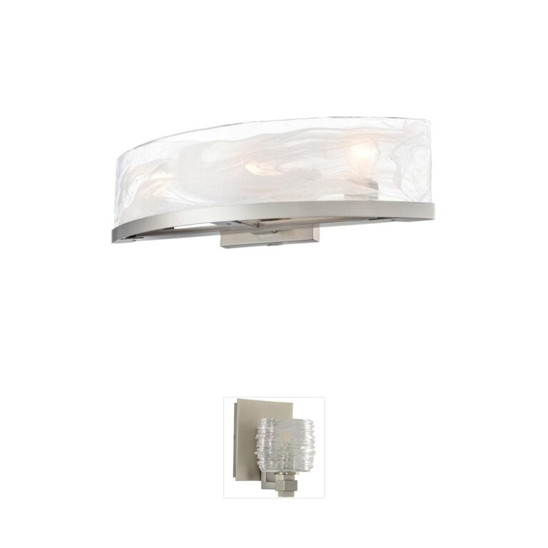 Artcraft Lighting Skye Brushed Nickel Alabaster 3-Light Vanity
