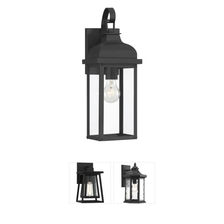 Artcraft Lighting Madrid Clear Glass Outdoor Wall Sconce