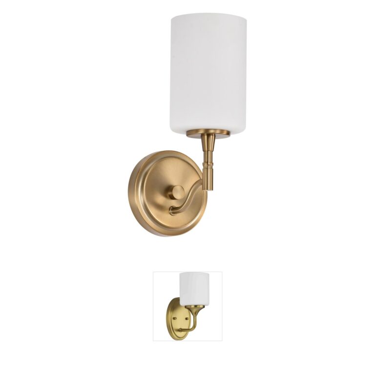 Nuvo Lighting Liam Burnished Brass Steel Vanity Light