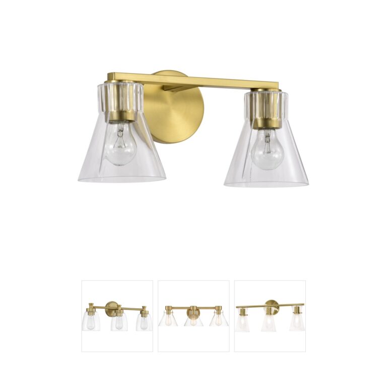 Nuvo Lighting Gianna 2-Light Vintage Brass Vanity Light
