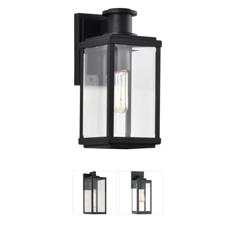 Nuvo Lighting Luca Sand Black Aluminum Outdoor Wall Lantern