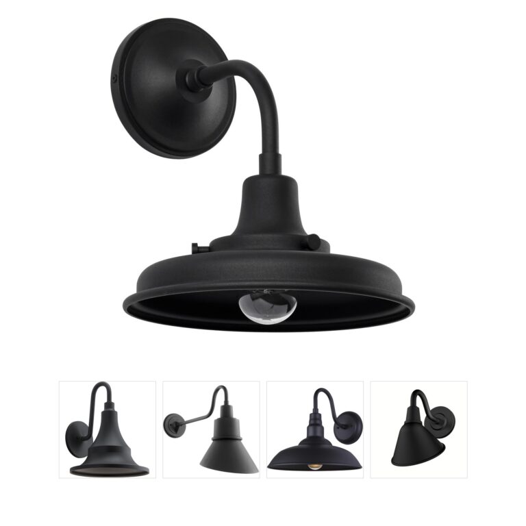 Nuvo Lighting Morris Black Aluminum Outdoor Wall Lantern