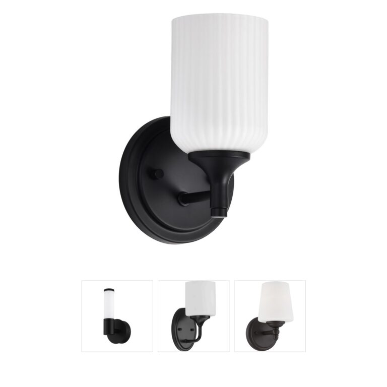 Nuvo Lighting Solara Matte Black Steel Wall Sconce