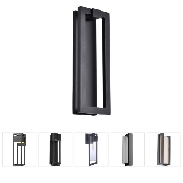 Nuvo Lighting Crew Modern Sand Black LED Outdoor Sconce