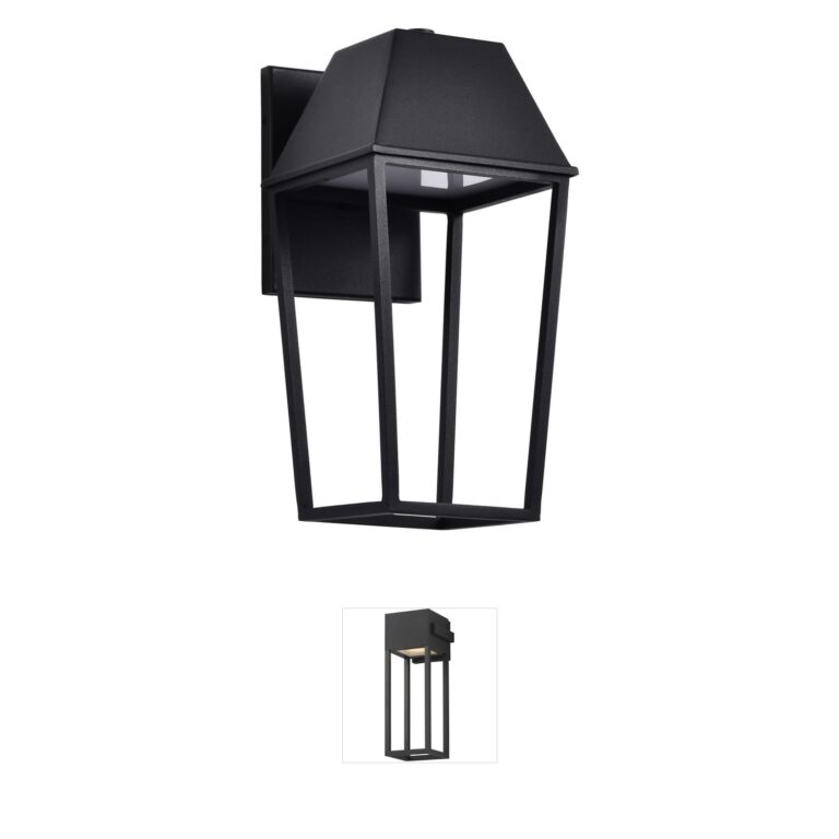 Nuvo Lighting Colt Matte Black Integrated LED Outdoor Wall Sconce