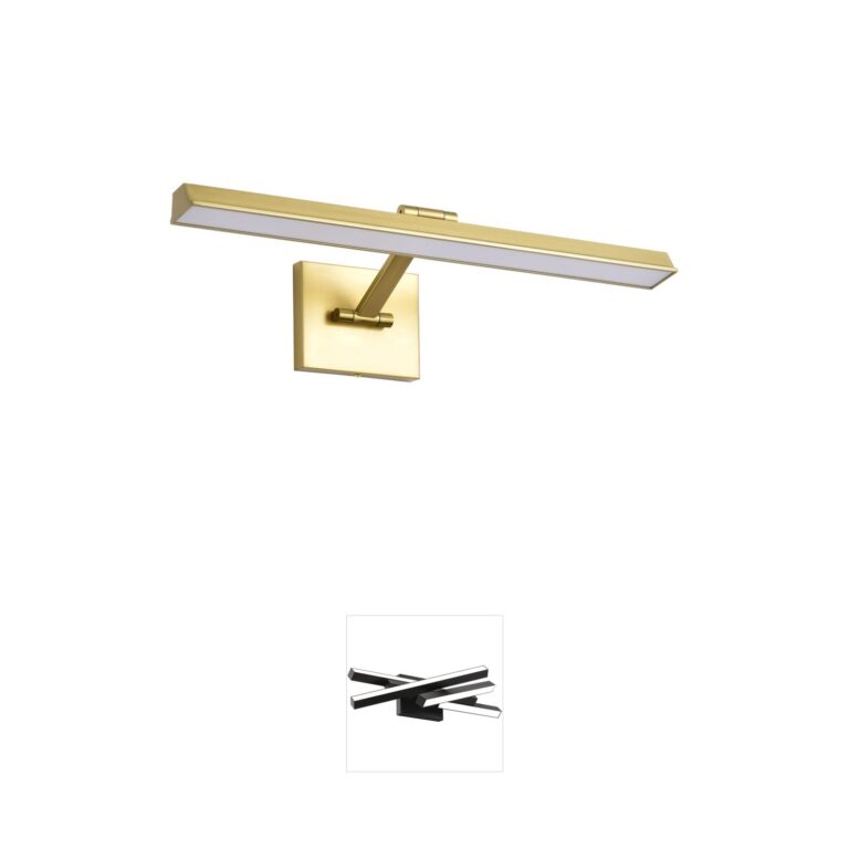 Nuvo Hazel 24-Inch Vintage Brass CCT Selectable LED Light