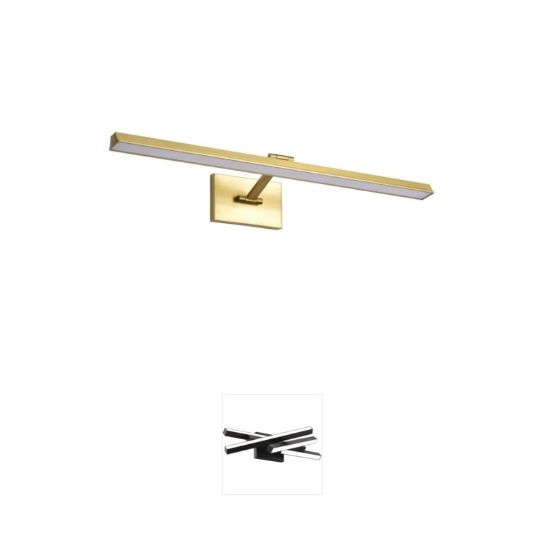 Nuvo Lighting Hazel 36-Inch 3 CCT Selectable LED Picture Light in Vintage Brass