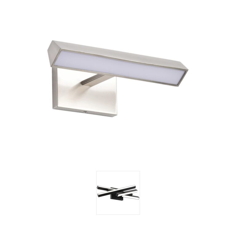 Nuvo Mila 1-Foot LED Selectable CCT Picture Light in Brushed Nickel