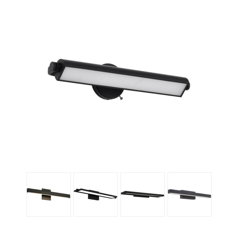 Nuvo Auden 24-Inch Black Integrated LED Vanity Light with 3 CCT Selectable