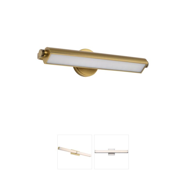 Nuvo Auden 24" CCT Selectable LED Vanity in Vintage Brass