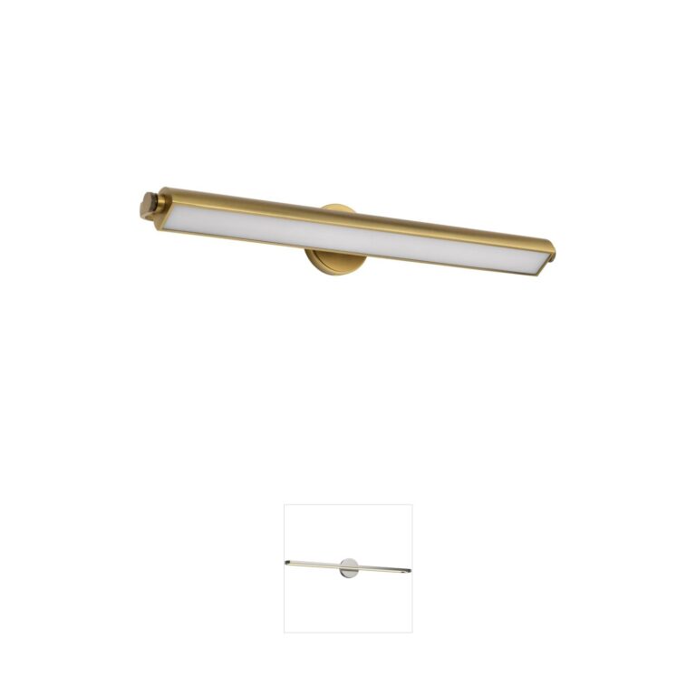 Nuvo Auden 36-Inch CCT Selectable LED Vanity in Vintage Brass