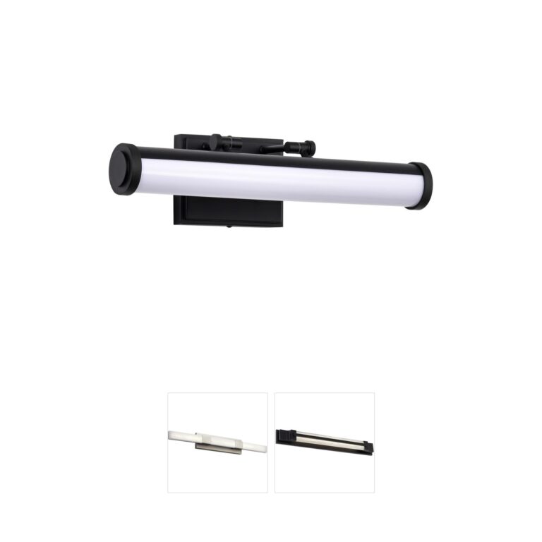 Nuvo Lighting Cora 18 Inch Black LED Vanity Light with 3 CCT Selectable Technology