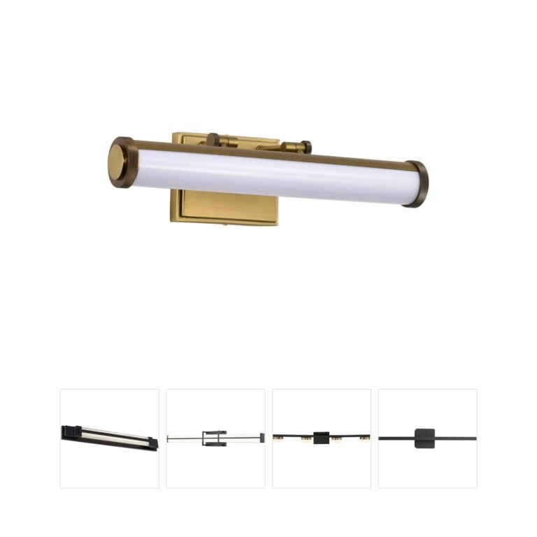 Nuvo Lighting Cora Vintage Brass LED Vanity with Acrylic Lens