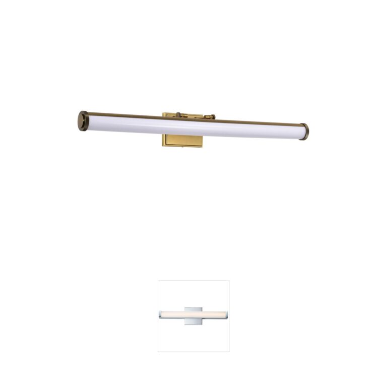 Nuvo Lighting Cora Vintage Brass LED Vanity Light