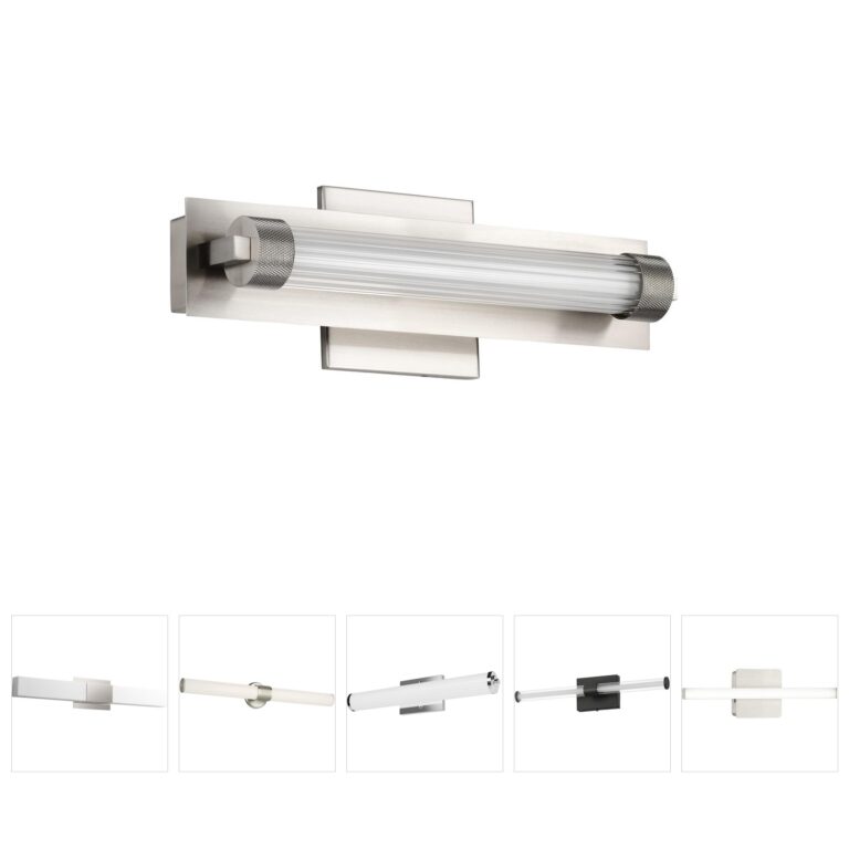 Nuvo Larissa 14-Inch Brushed Nickel Integrated LED Vanity Light