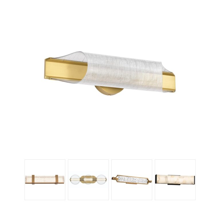 Nuvo Lighting Idris LED Vanity Light with Light Guide Panels