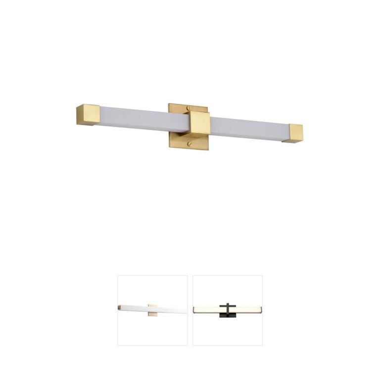 Nuvo Brightwyn 24-Inch Brushed Brass LED Vanity Light