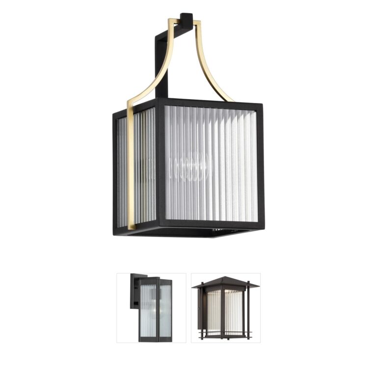 Nuvo Lighting Holden Aluminum Outdoor Wall Lantern with Clear Glass