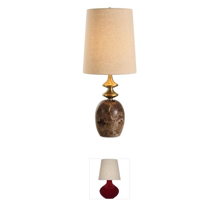 Uttermost Percy Brown Marble and Brass Buffet Lamp