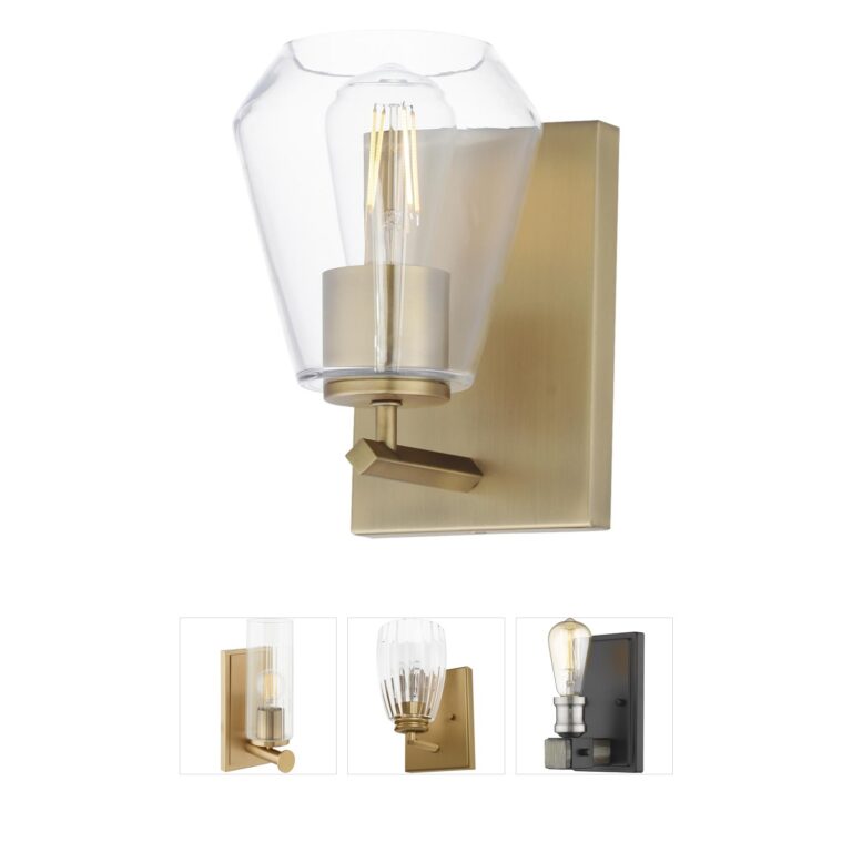 Maxim Lighting Geode Natural Aged Brass Wall Sconce
