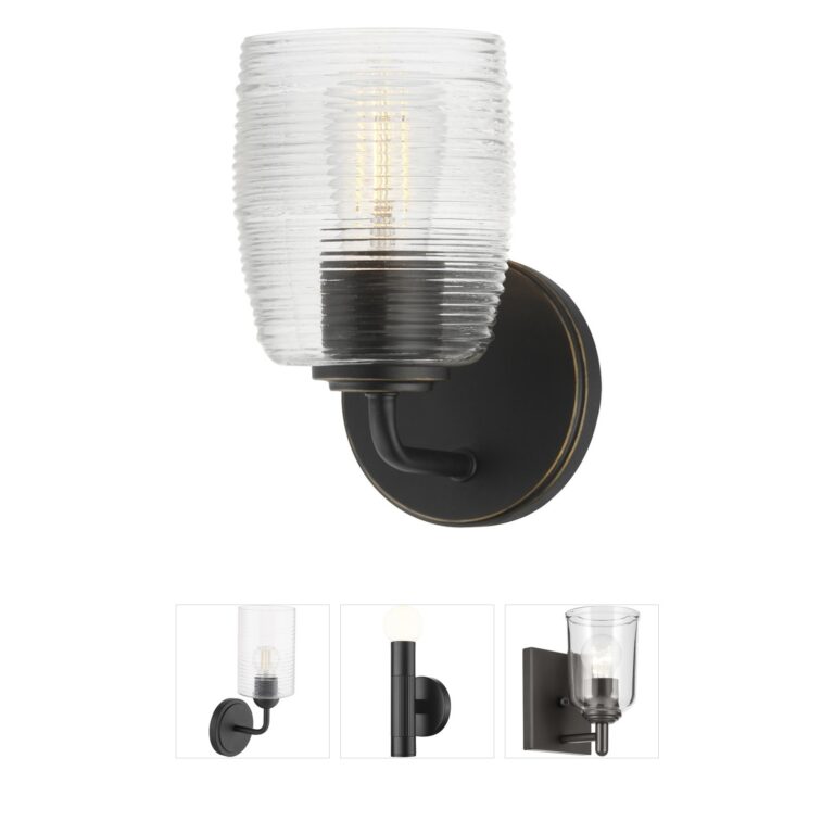 Maxim Lighting Honey Collection Ribbed Glass Wall Sconce