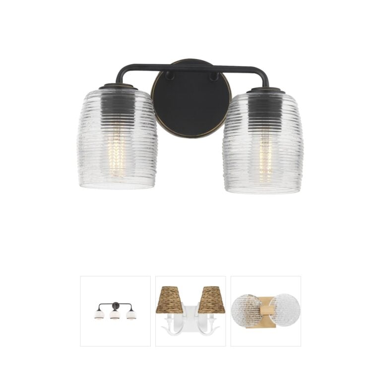 Maxim Lighting Honey Collection Clear Ribbed Glass Wall Sconce