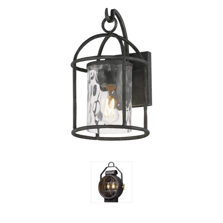 Maxim Lighting Del Mar Blacksmith Water Glass Outdoor Sconce