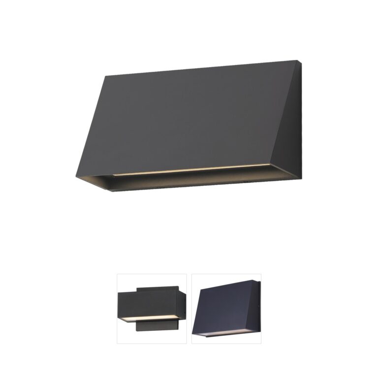 Maxim Lighting Pathfinder Architectural Bronze Wide LED Outdoor Wall Sconce