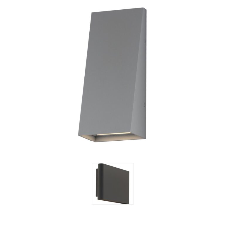 Maxim Lighting Pathfinder Tall LED Outdoor Wall Sconce in Silver Aluminum