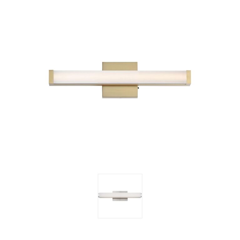 Maxim Lighting Spec 5CCT 18" Natural Aged Brass LED Bath Vanity