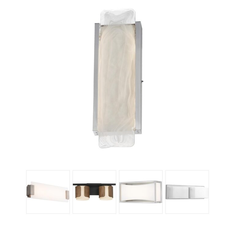 ET2 Celine LED Aluminum and Glass Vanity Light