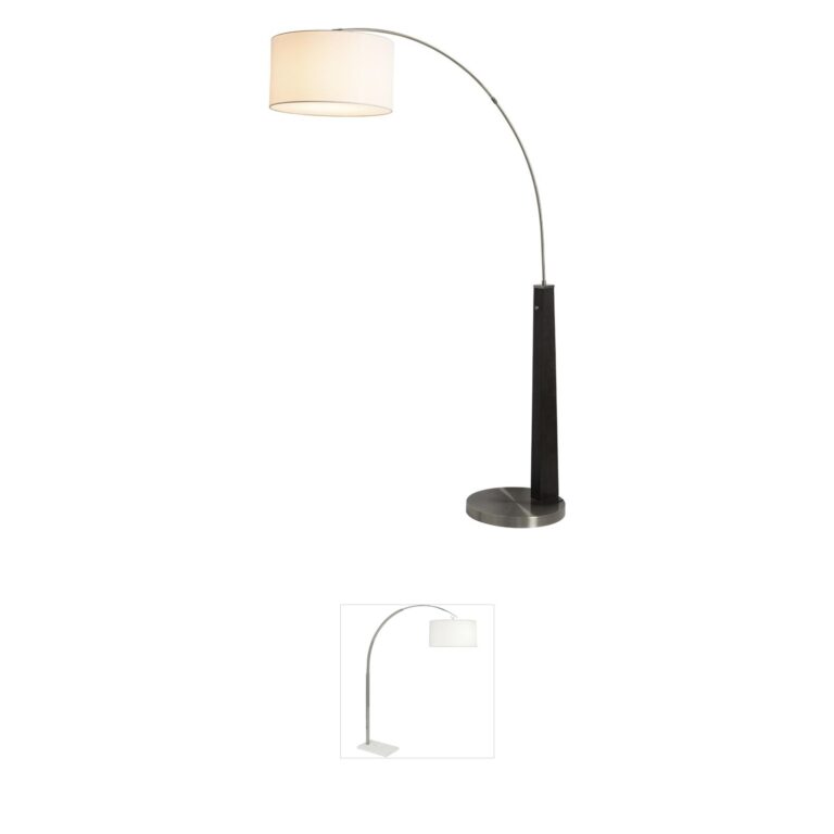 Nova of California Taper Steel Arc Dimmable Floor Lamp