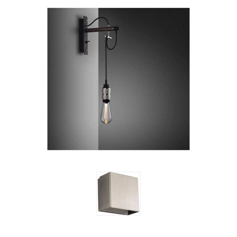 Buster + Punch Hooked Cross Nude Graphite Steel Wall Sconce