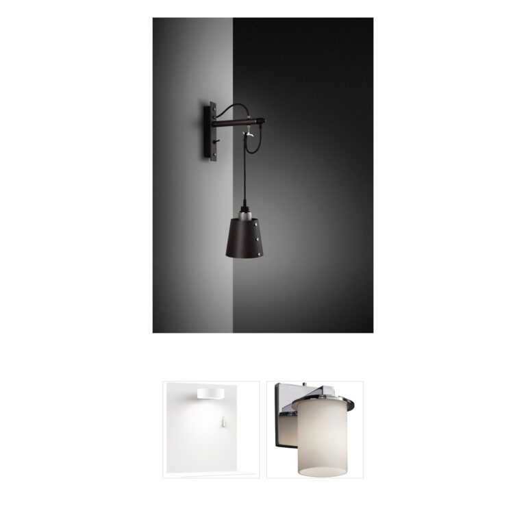 Buster + Punch Hooked Cross Graphite Steel Wall Sconce