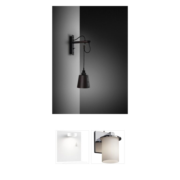 Buster + Punch London Hooked Cross Brass Wall Sconce