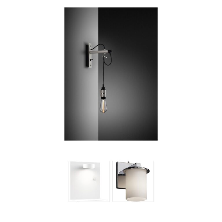 Buster + Punch Hooked Cross Stone/Steel Wall Sconce