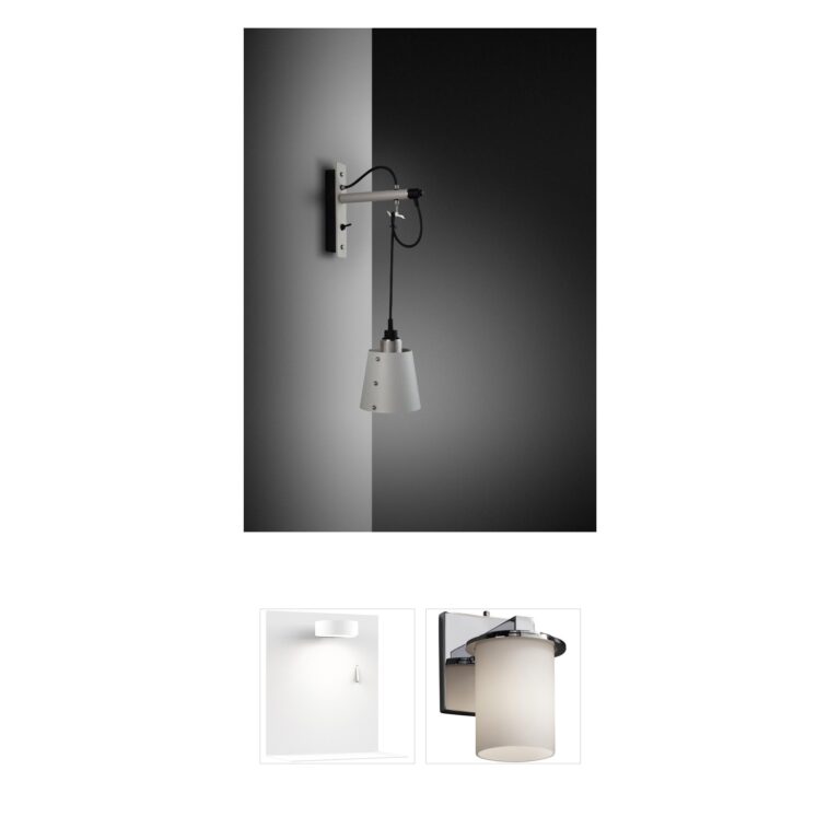 Buster + Punch London Hooked Cross Knurl Stone Steel Wall Sconce