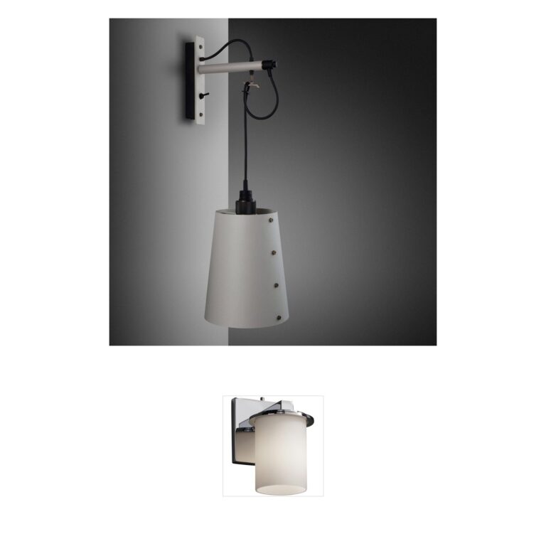 Buster + Punch Hooked Cross Brass Wall Sconce