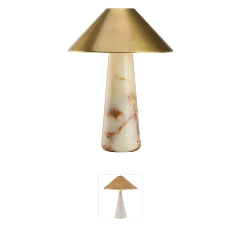Chelsea House Midas White and Antique Brass Table Lamp