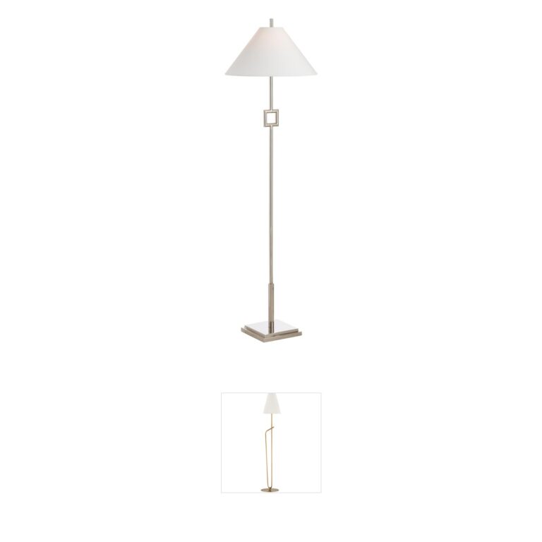 Chelsea House Overhill Polished Nickel Floor Lamp